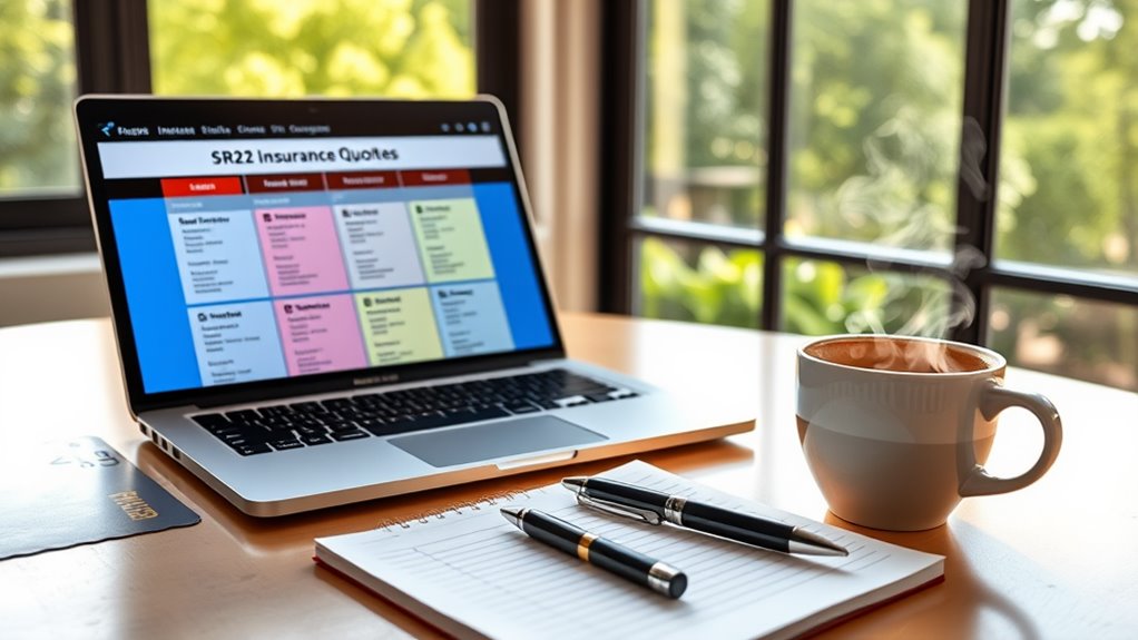 evaluating sr22 insurance quotes